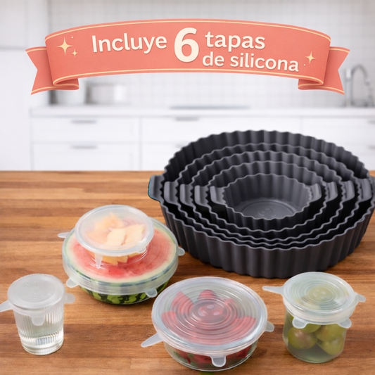 Pack 6 Bandejas de silicona FryFlex™