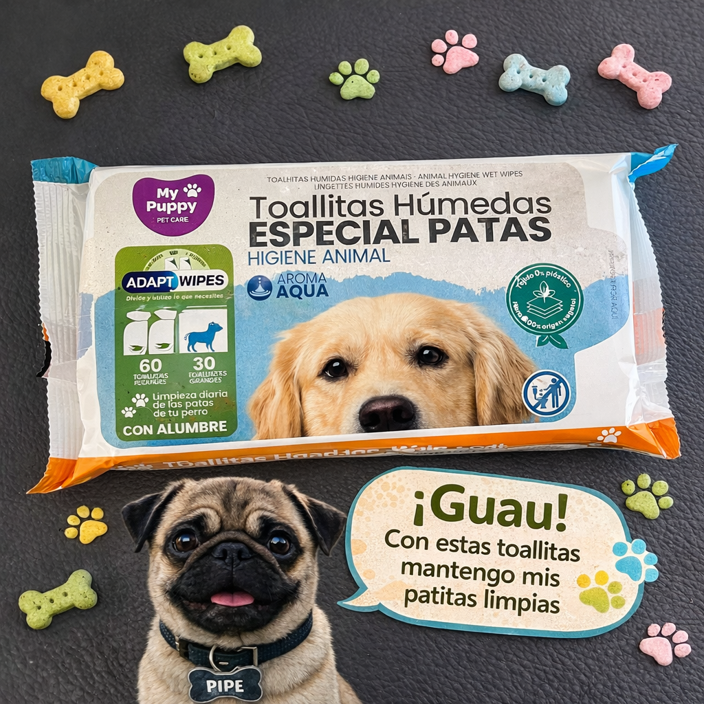 Pack FreshPup™ Toallitas Húmedas