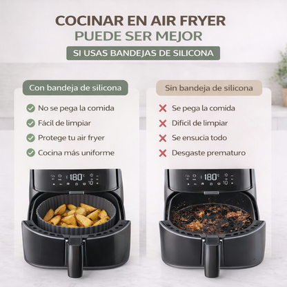Pack 6 Bandejas de silicona FryFlex™