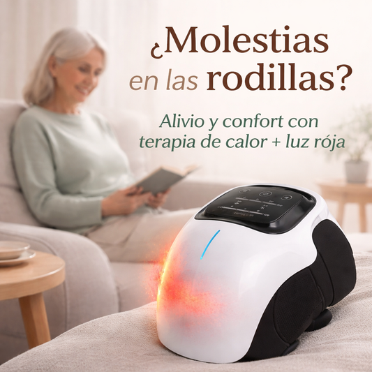 Masajeador de rodilla infrarrojo con terapia de calor y luz roja